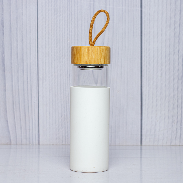Glass Bottle White