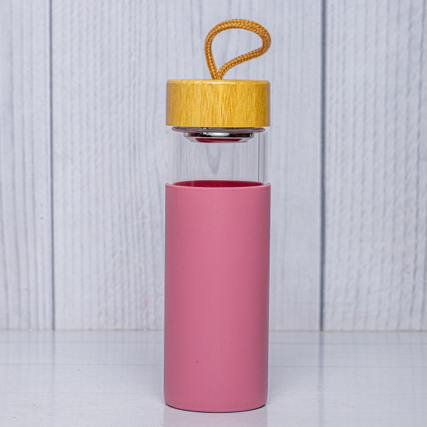 Glass Bottle Pink