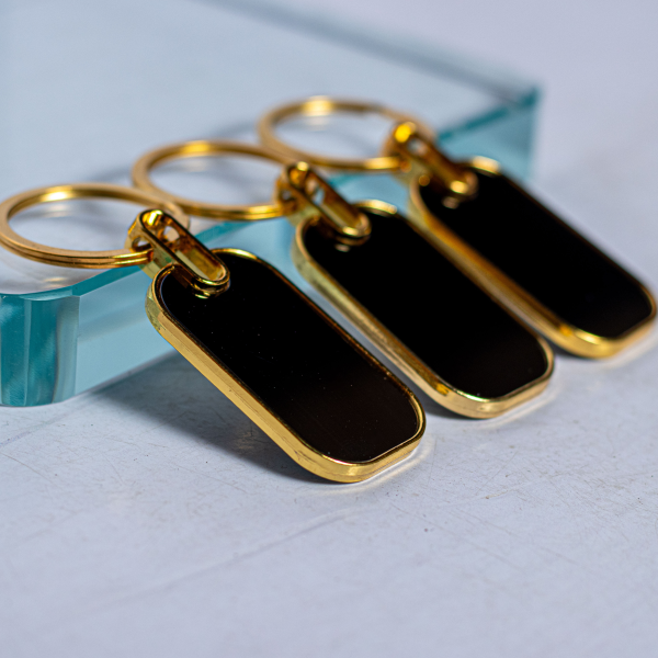 Rectangular Curved Edge Gold(short)