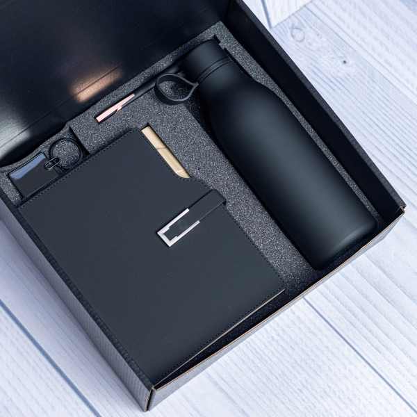 Curved Notebook Giftset Black