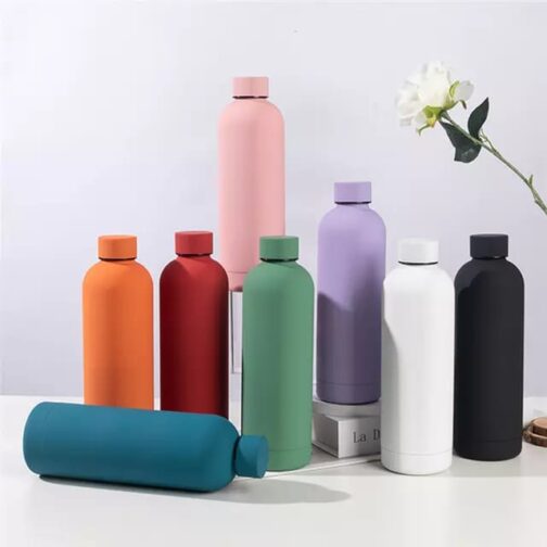 skin feel thermal flask comes in a variety of colours