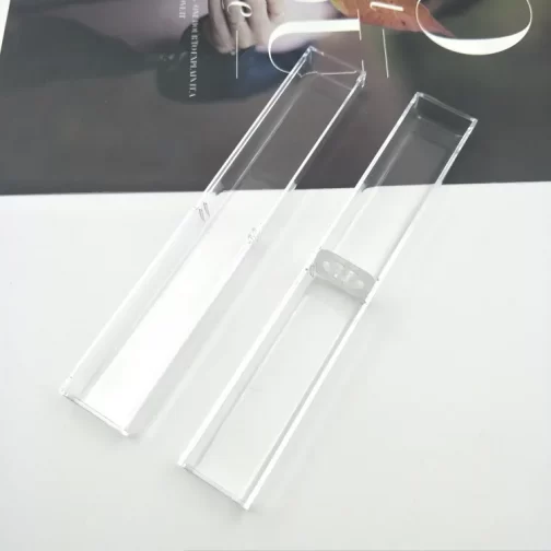 Transparent Rectangular Acrylic Pen Cases